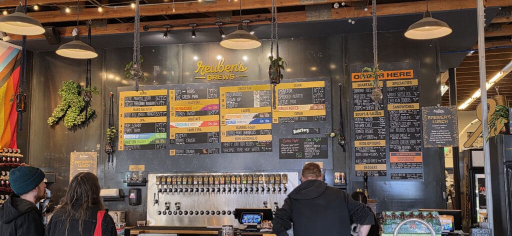 Reuben's Brews taplist