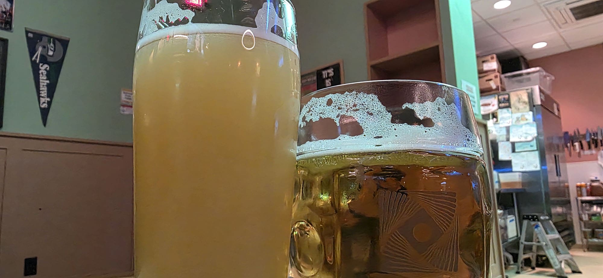 Here Today Brewery Glitter Paw and Patino Pilsner