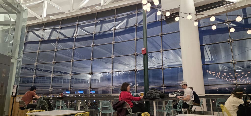 Looking out from Brewtop at SeaTac