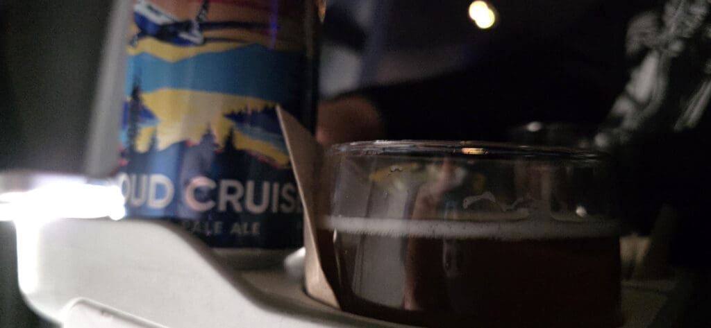 Cloud Cruiser IPA from Fremont Brewing on the flight to Las Vegas