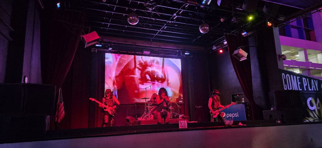 Spandex Nation on stage