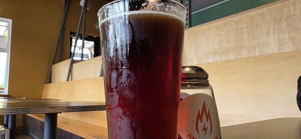Boundary Bay Scotch Ale at Fiamma Pizza