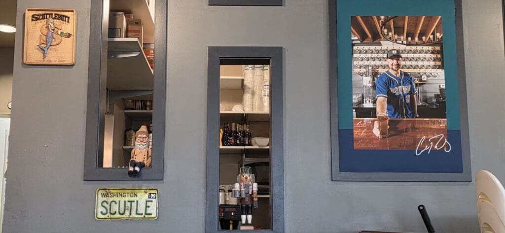 Scuttlebutt Brewing back wall