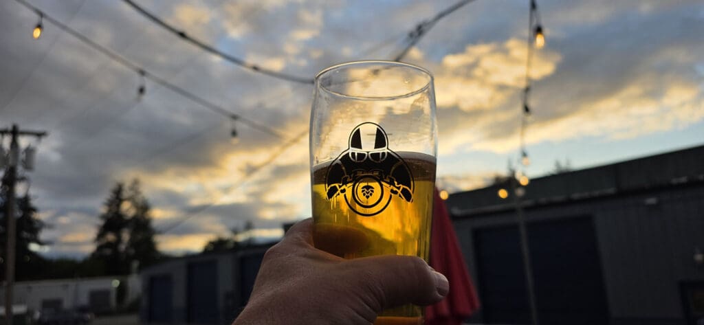 WeeBeers toast to Wheelie Pop at sunset